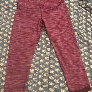 Old Navy Maroon Leggings Full Length Stretchy Comfortable Fit